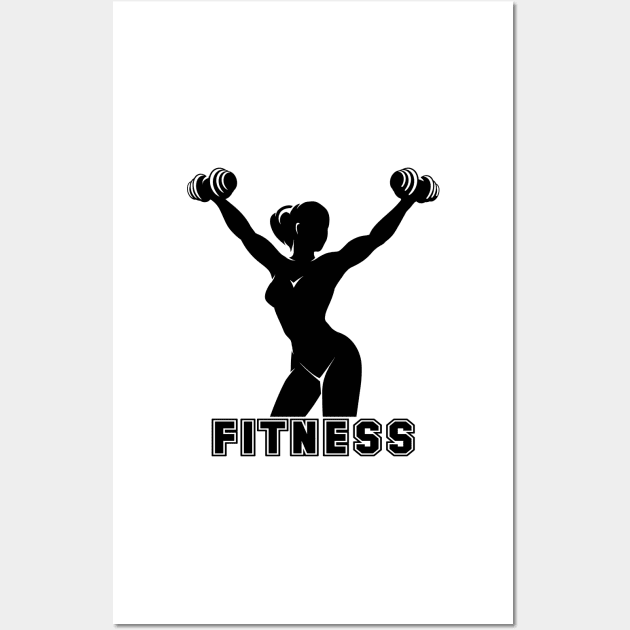 Fitness Emblem Wall Art by devaleta